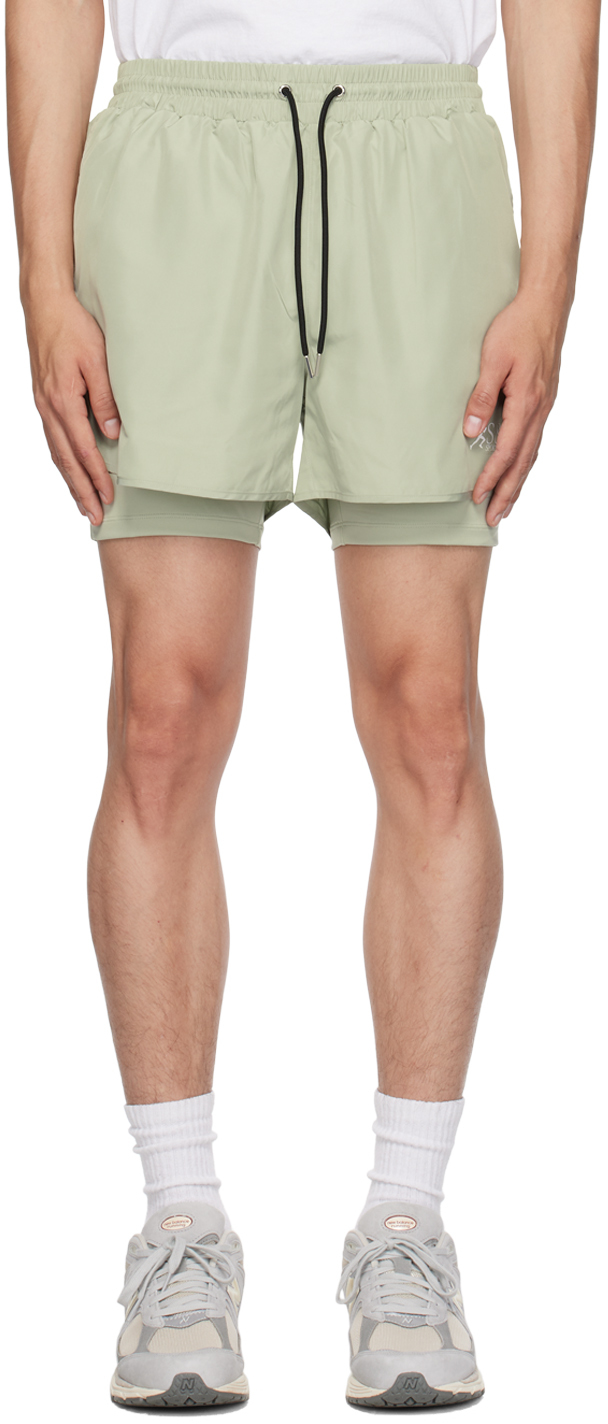 Sporty & Rich SSENSE Exclusive Green Shorts