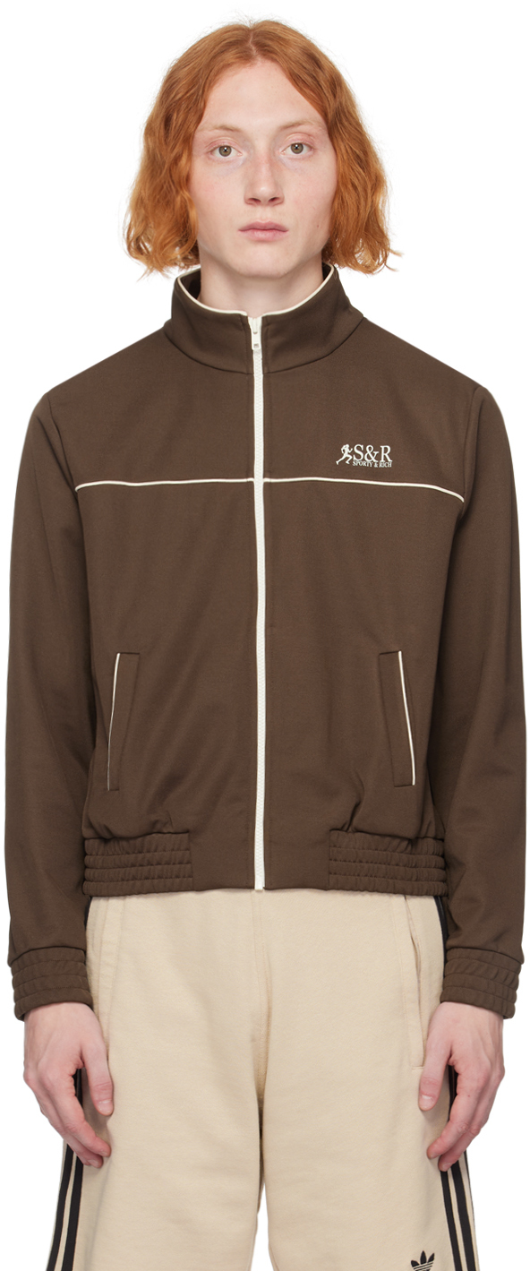 Sporty & Rich SSENSE Exclusive Brown Track Jacket