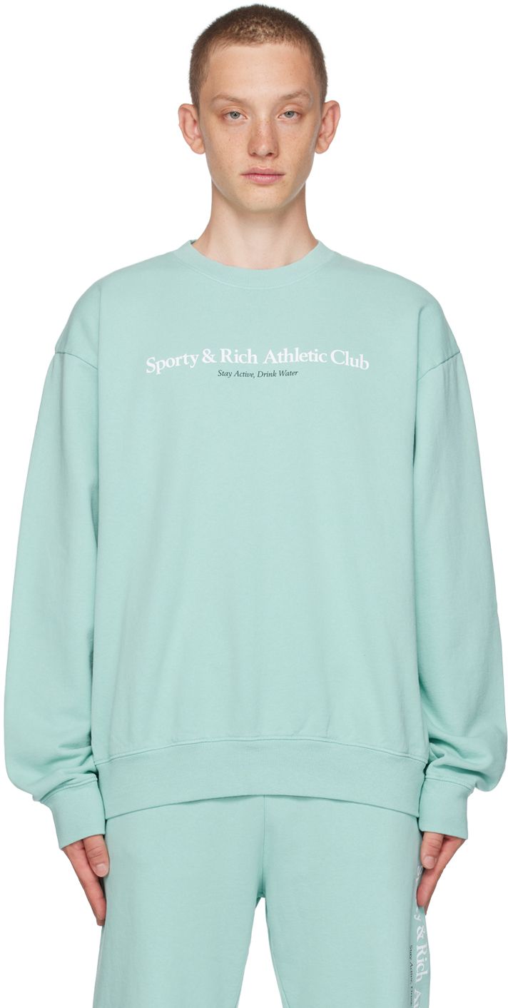 Sporty & Rich Blue Athletic Club Sweatshirt