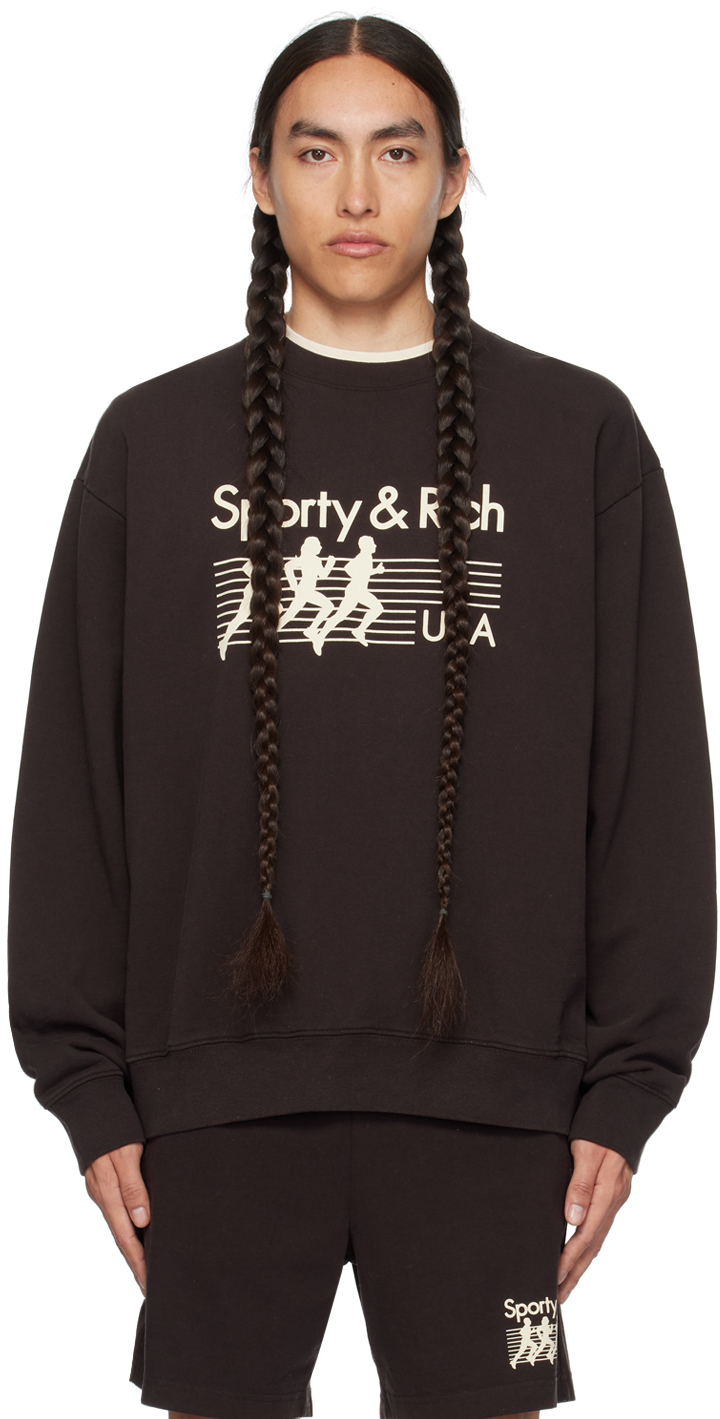 Sporty & Rich SSENSE Exclusive Brown Sweatshirt SSENSE
