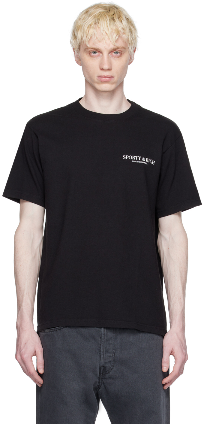 Sporty & Rich Black 'Made In California' T-Shirt