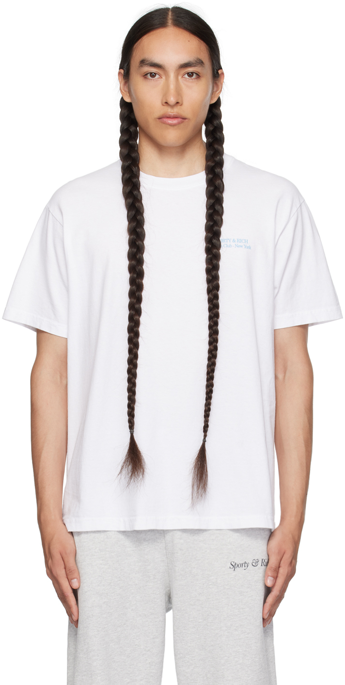 Sporty & Rich White New Drink Water T-Shirt