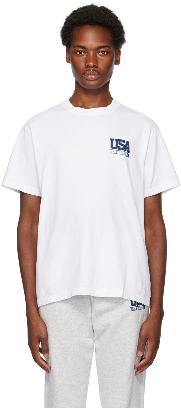 Sporty & Rich White 'Team USA' T-Shirt