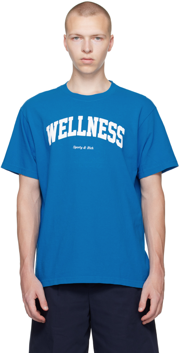 Sporty & Rich Blue 'Wellness' T-Shirt