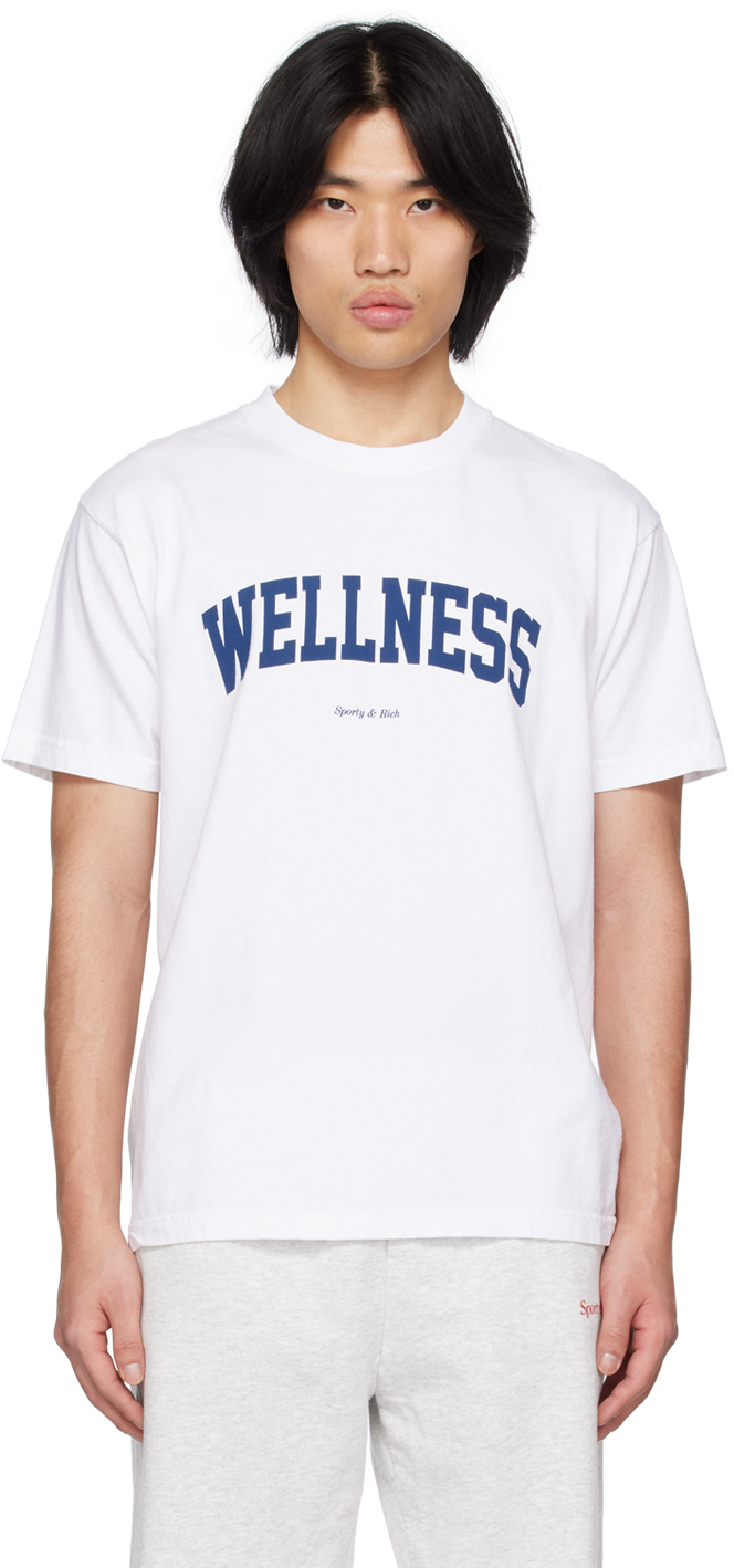 Sporty & Rich White 'Wellness' Ivy T-Shirt