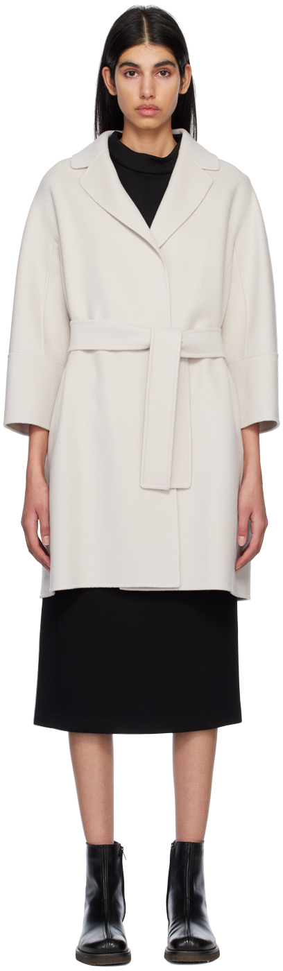 【関税込み】Max Mara オフホワイト Arona コート Arona coat | Max Mara