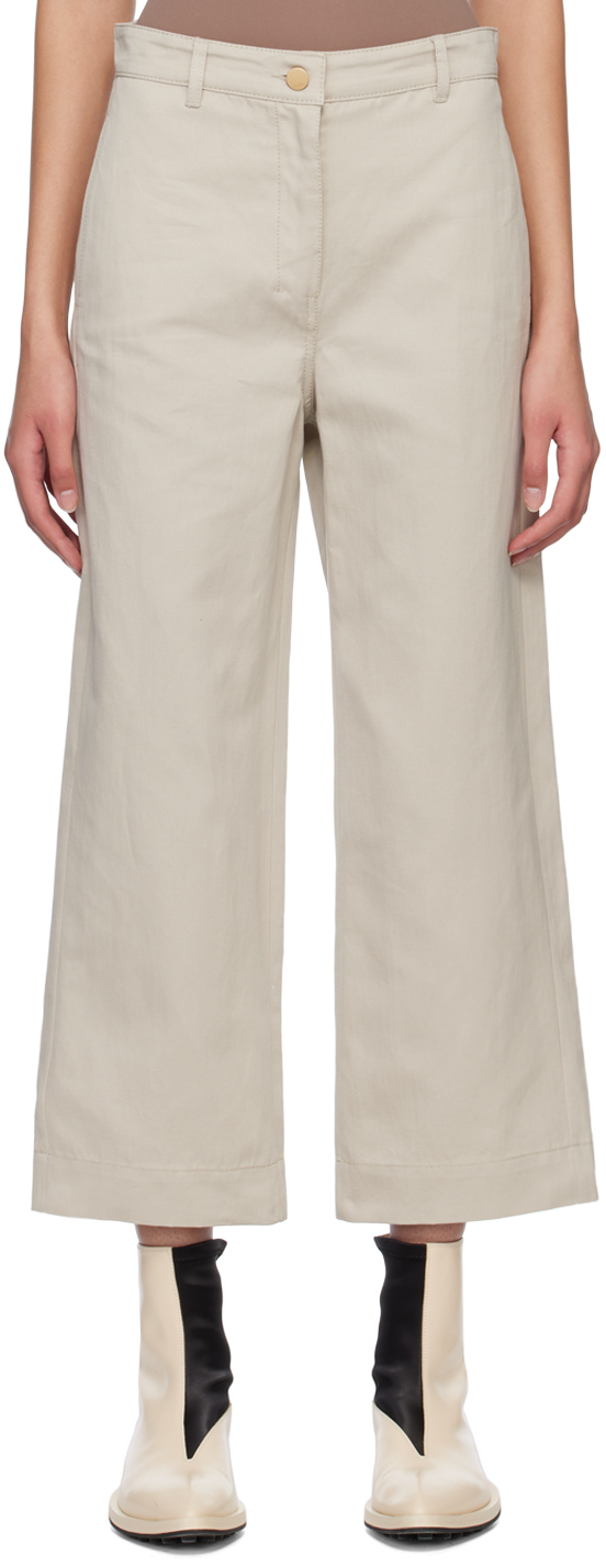 【関税込み】Max Mara ベージュ Sospiro トラウザーズ Max Maraのベージュ Sospiro トラウザーズがセール中
