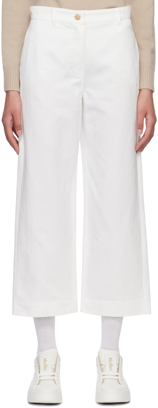 【関税込み】Max Mara ホワイト Sospiro トラウザーズ Max Maraのホワイト Sospiro トラウザーズがセール中