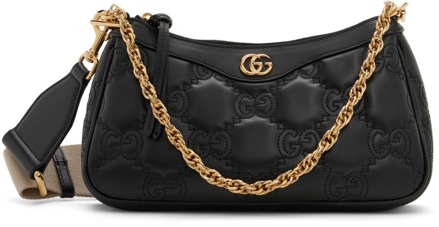 Gucci Black GG Matelassé Bag