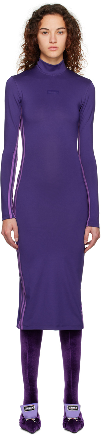 adidas x IVY PARK: Purple Turtleneck Maxi Dress | SSENSE