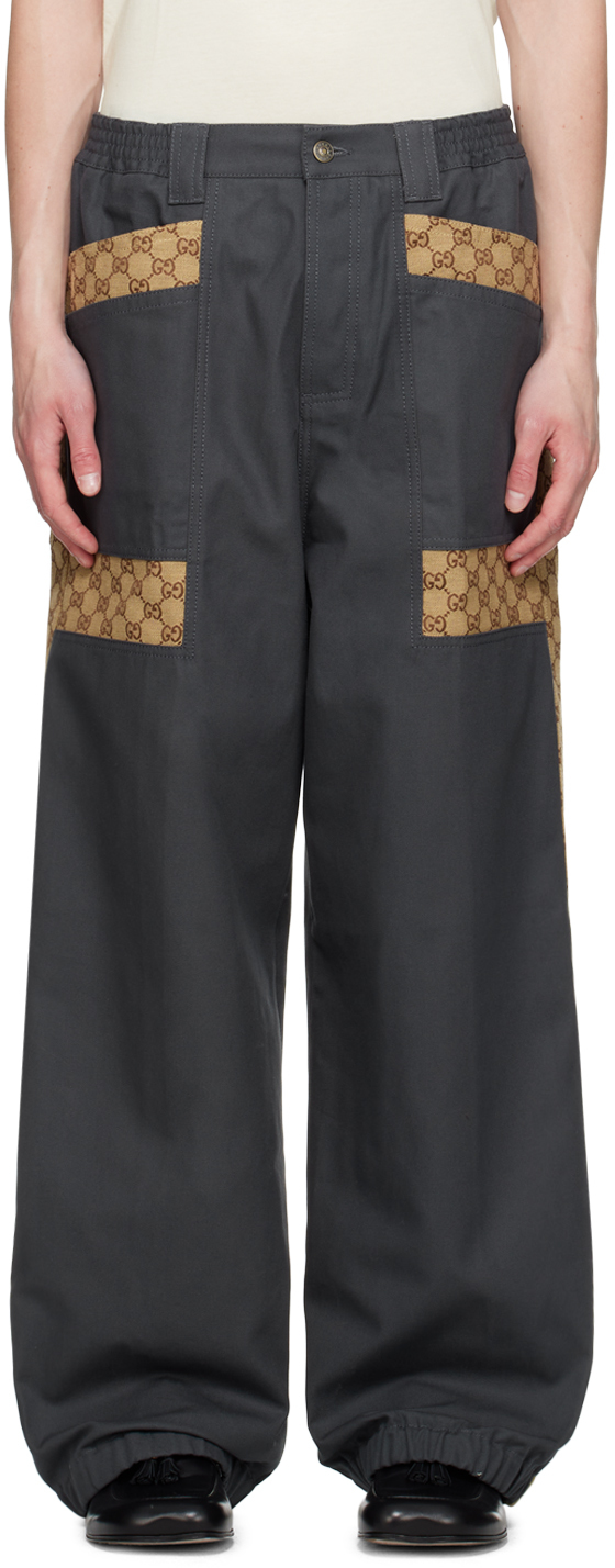 Gucci Gray GG Trousers