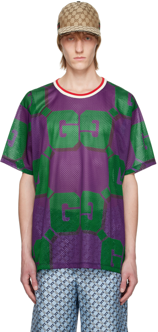 Gucci GG Print Mesh T-shirt for Men