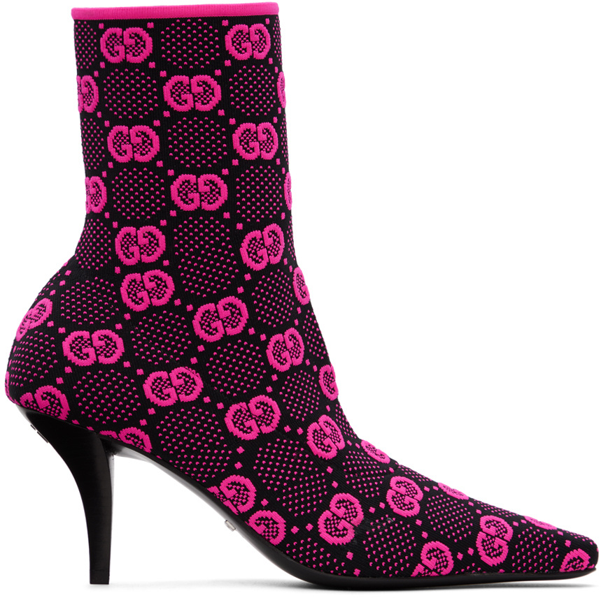 Gucci: Pink Demi Boots | SSENSE Canada