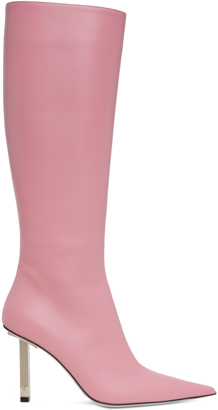 Ioannes Pink Tresor Pointed Boots In Rosa