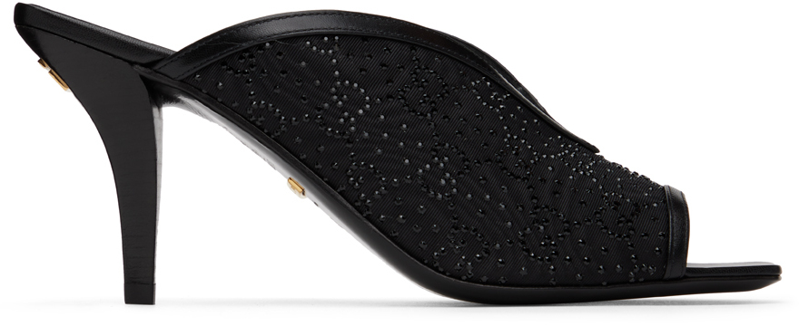 GG EXCLUSIVE SLIDE SANDAL BLACK FABRIC