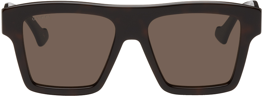 Gucci Tortoiseshell Square Sunglasses