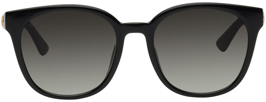 Gucci Black Round Sunglasses