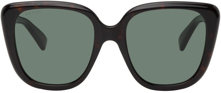 Gucci Tortoishell Square Sunglasses