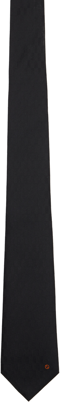 Gucci Black Geometric Tie