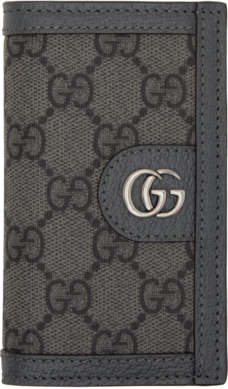 $400 Mens' Gucci Monogram Canvas GG Logo Brown Stripe Bifold Wallet -  Lust4Labels