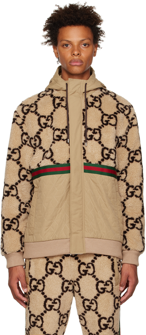 Gucci: Brown GG Jacket | SSENSE