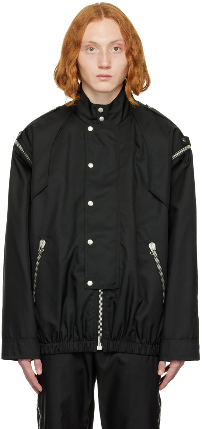 Gucci: Black 'Gucci Metamorfosi' Jacket | SSENSE Canada