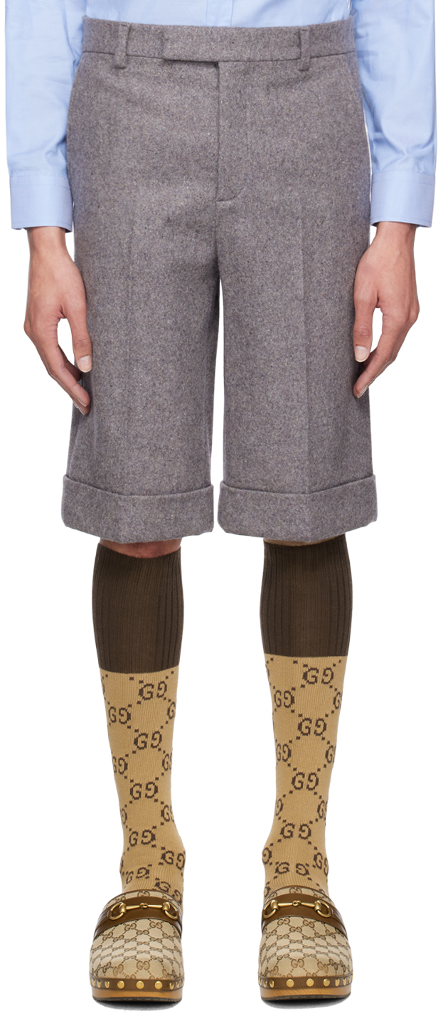 Gucci Gray Mottled Shorts