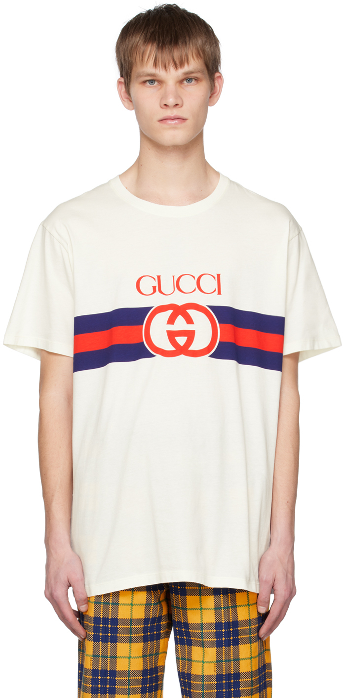 Gucci: White T-Shirt |