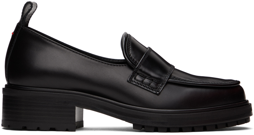 Aeyde Ruth Leather Loafers In Black