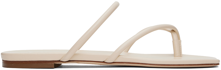 Aeyde Off-white Mina Sandals In Creamy