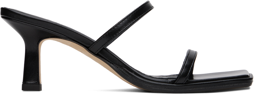 Aeyde 65mm Margo Leather Mid Heel Sandals In Black