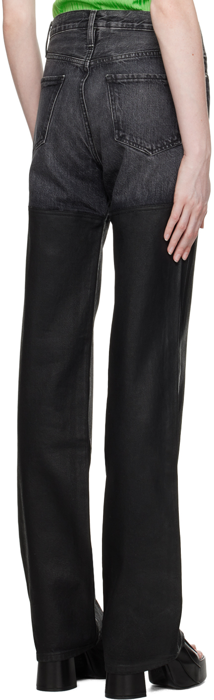 Frame Le Jane Coated Jeans In Midnight Mix