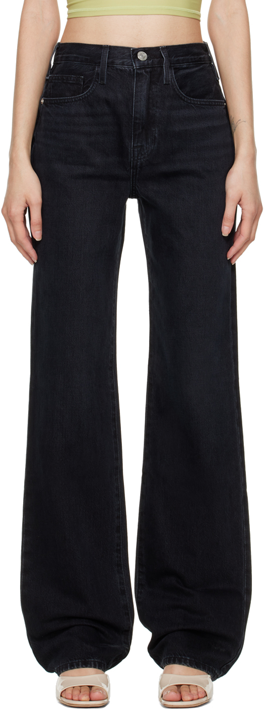 FRAME: Black 'Le Jane' Jeans | SSENSE