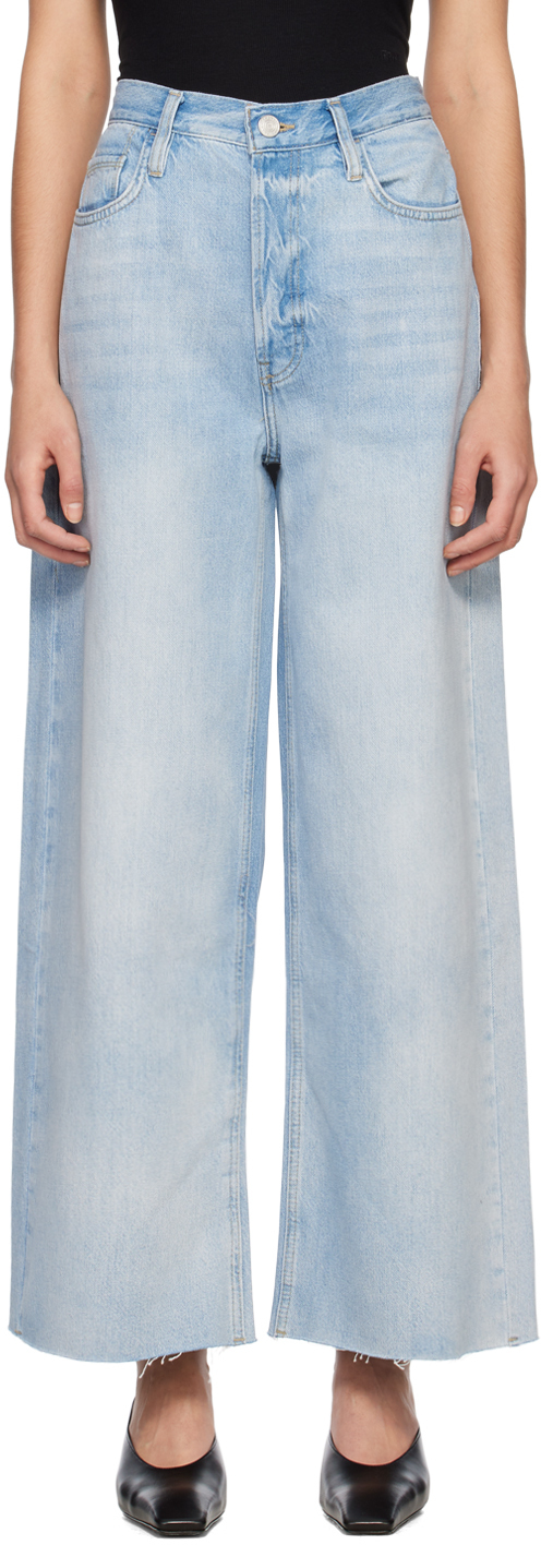 Frame Blue 'le Low' Jeans In Natoma Clean