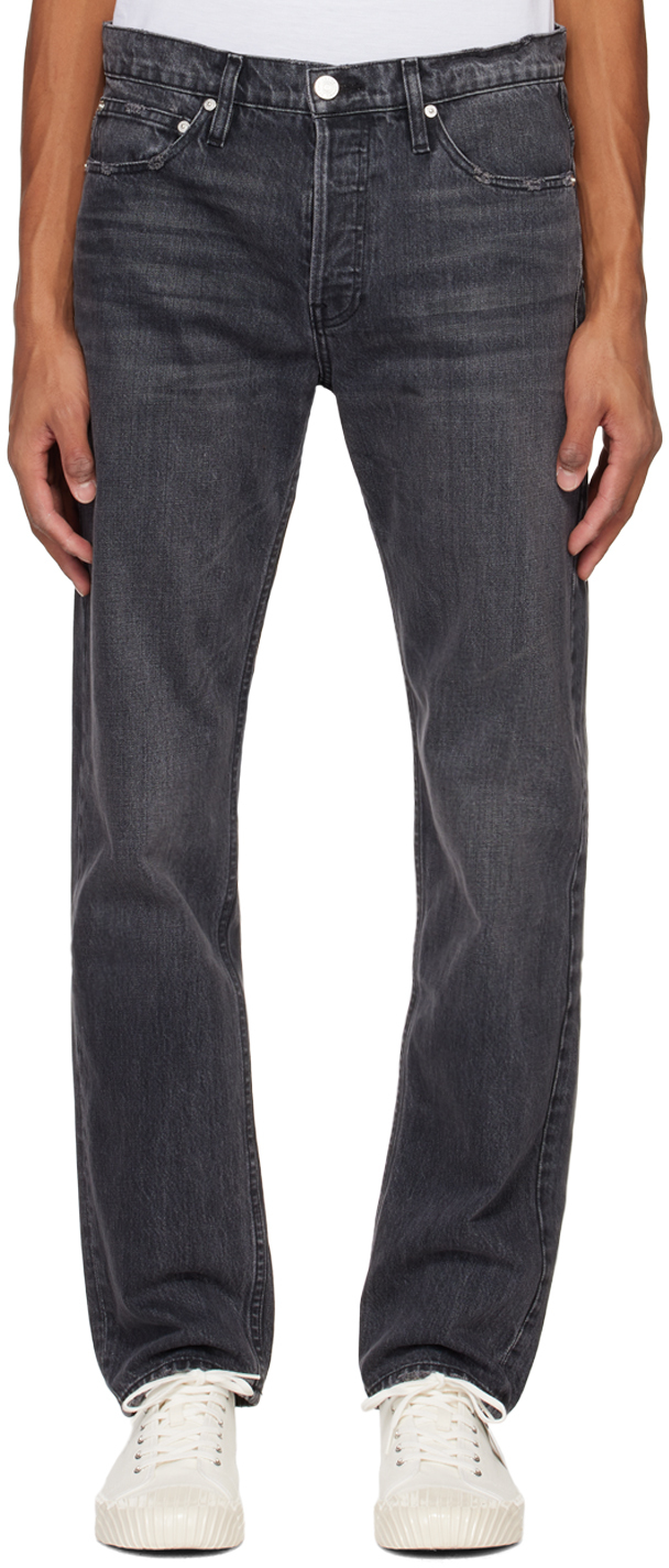 FRAME: Gray 'The Straight' Jeans | SSENSE