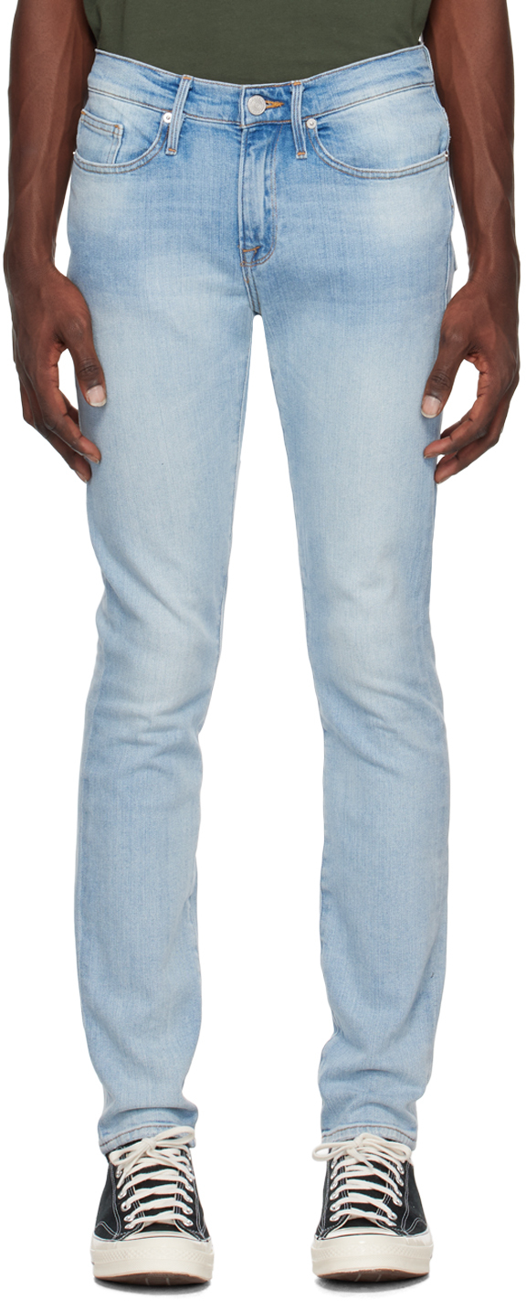 Blue 'L'Homme Skinny' Jeans by FRAME on Sale