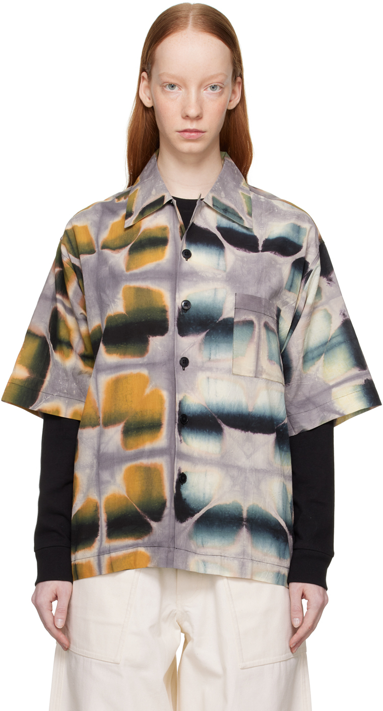 Gentle Fullness Purple Holiday Shirt In Clouded Yellow