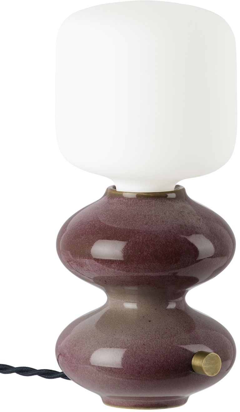 FORMA ROSA STUDIO BURGUNDY MINI WAVE FORM TABLE LAMP