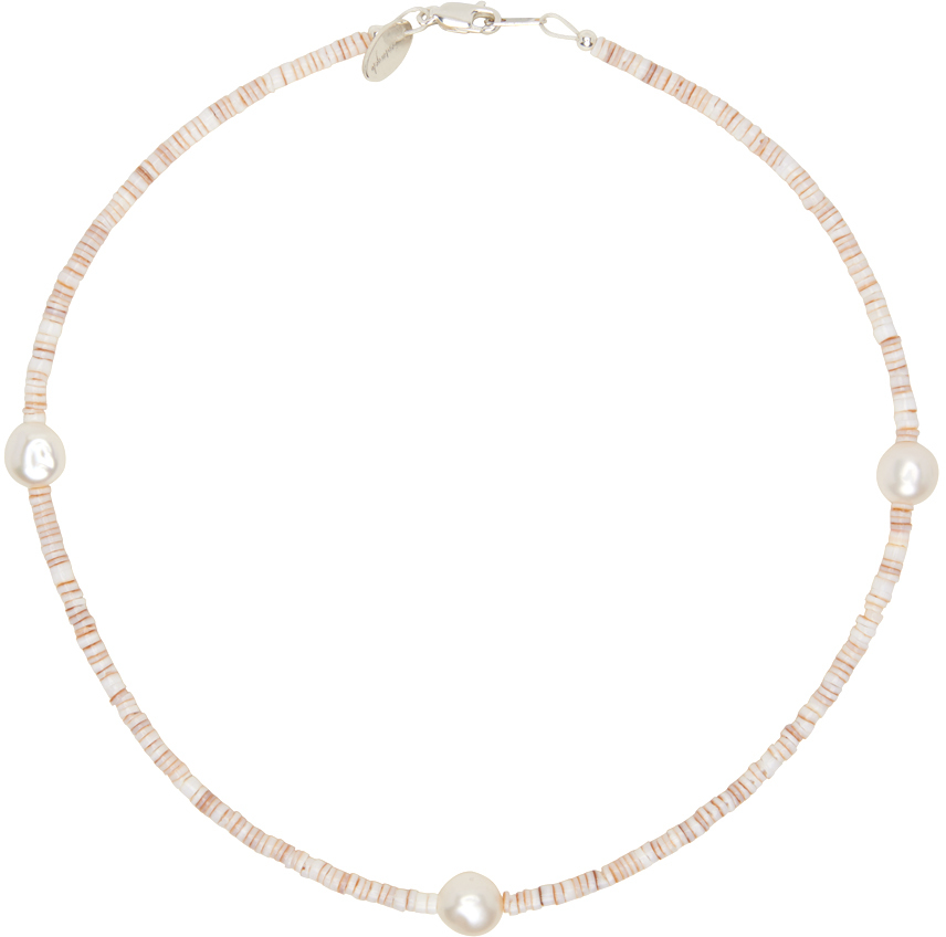 Beige Pearl Shoom Necklace