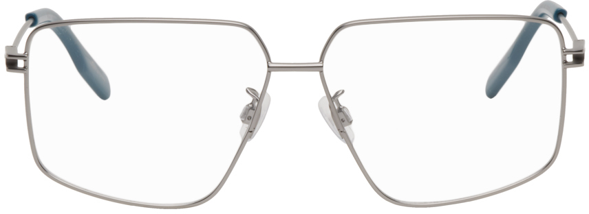 MCQ Gunmetal Square Glasses