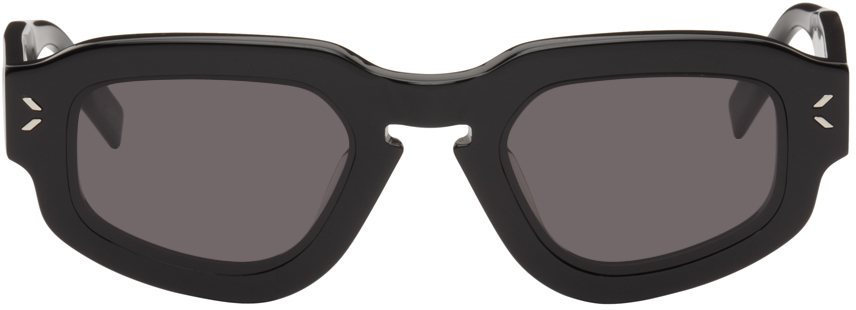 Mcq By Alexander Mcqueen Black Bold Sunglasses In 001 Black