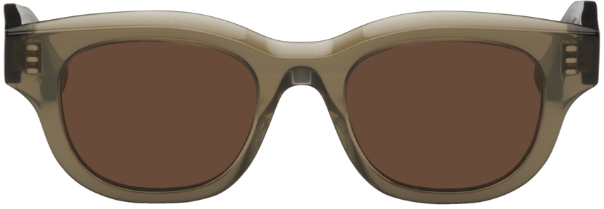 Thierry Lasry Khaki Deadly Sunglasses In Translucent Beige