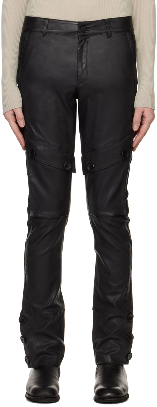 FREI-MUT Black Park Leather Pants