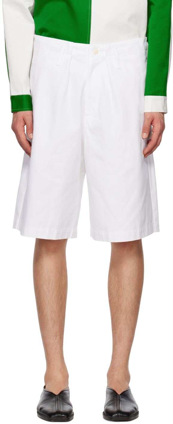 3man White Deck Shorts