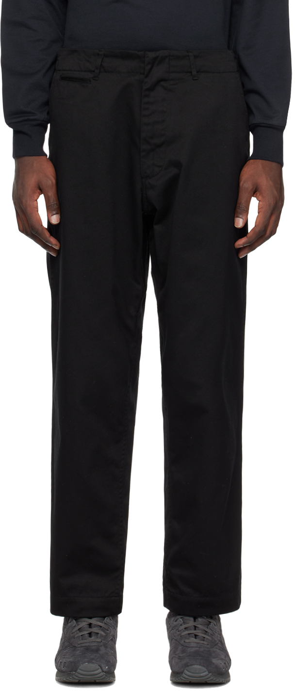 Nanamica Black Wide Chino Pants