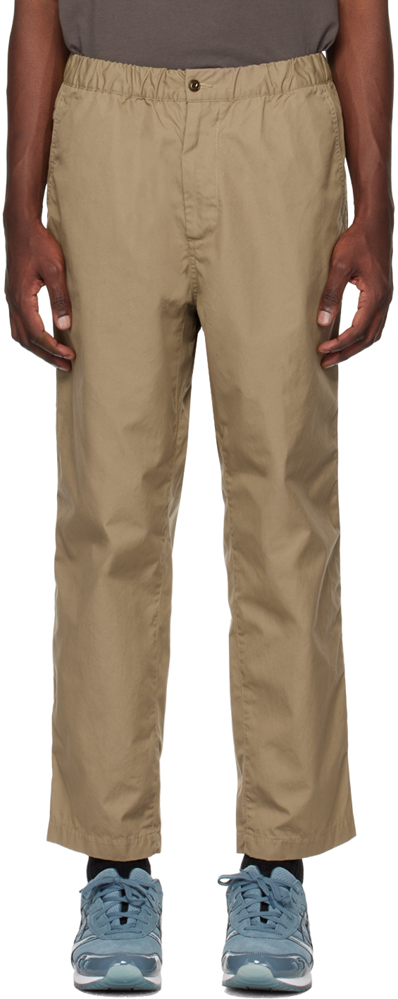 Nanamica: Taupe Light Easy Trousers | SSENSE