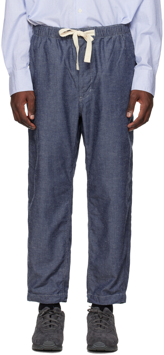 Indigo Easy Trousers by Nanamica on Sale