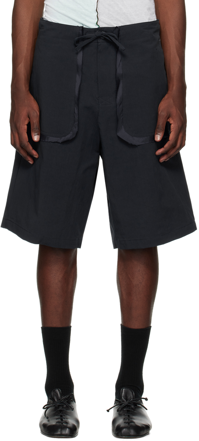 Navy Trim Shorts