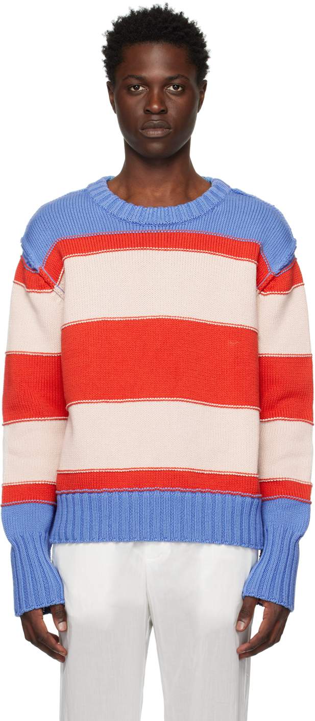 Edward Cuming Multicolor Striped Sweater In Thick Striped | ModeSens