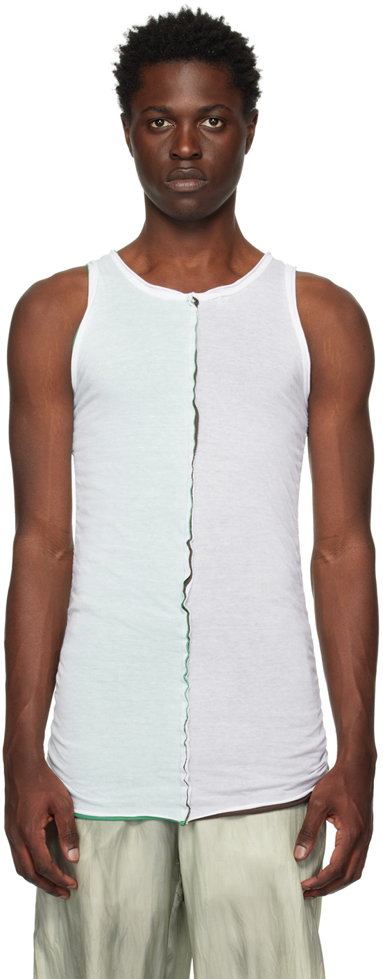 Edward Cuming White Layered Tank Top SSENSE